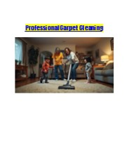 Professional Carpet Cleaning