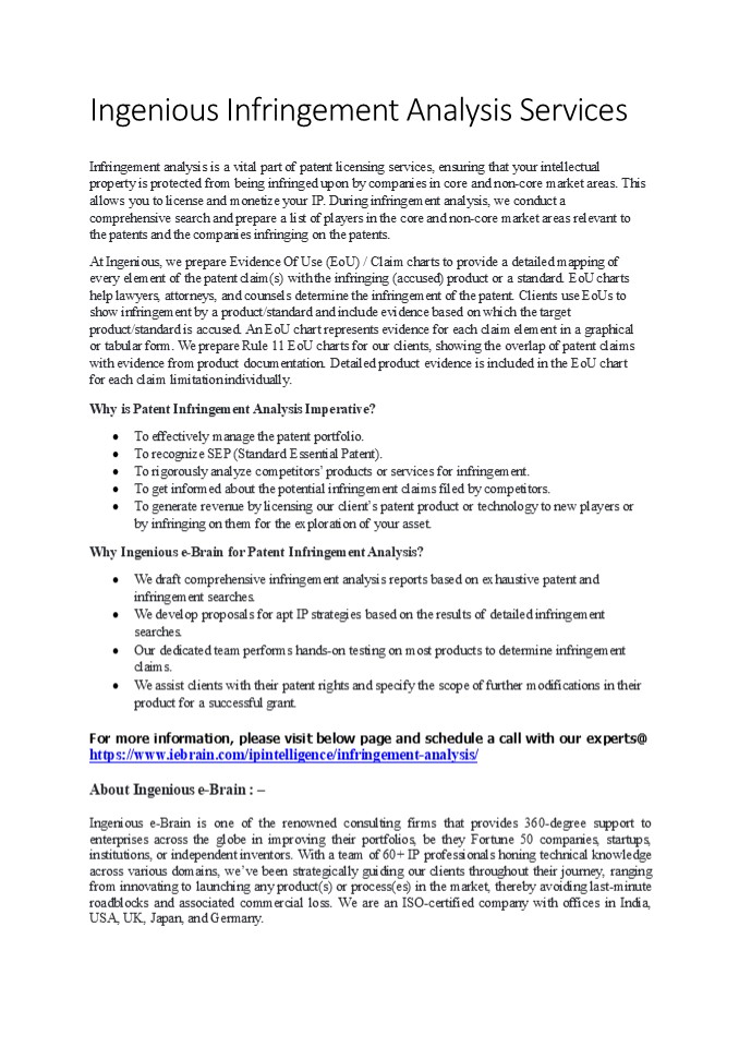 Infringement Analysis (6)