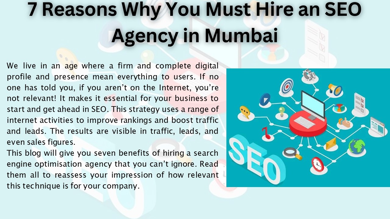 7 Reasons Why You Must Hire an SEO Agency in Mumbai
