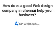 good Web design company in chennai help your business
