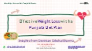 Weight loss with Punjabi Diet Plan