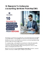 10 Reasons To Outsource Accounting Services From KeyCMS