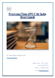 Processing Time of PCC for India from Canada