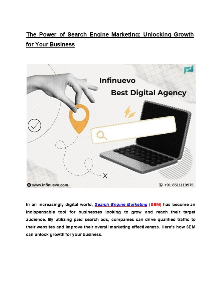 The Power of Search Engine Marketing: Unlocking Growth for Your Business