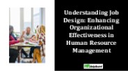 What is Job Design in HRM