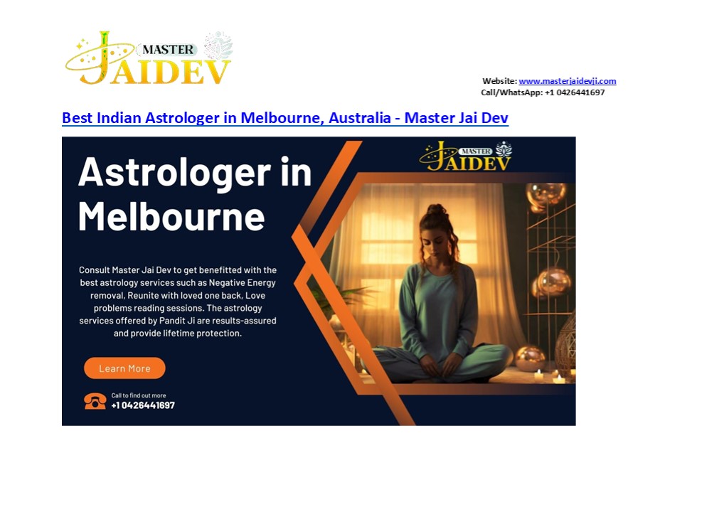 Best Astrologer and Psychic in Melbourne Australia