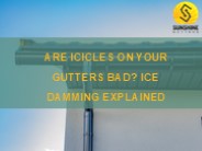 Are Icicles On Your Gutters Bad? Ice Damming Explained