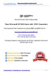 [Latest Update] Microsoft DP-900 Actual Exam Practice Questions Shared Online