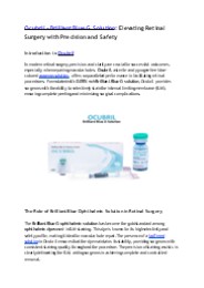 Ocubril - Brilliant Blue G Solution