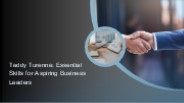 Teddy Turenne: Essential Skills for Aspiring Business Leaders