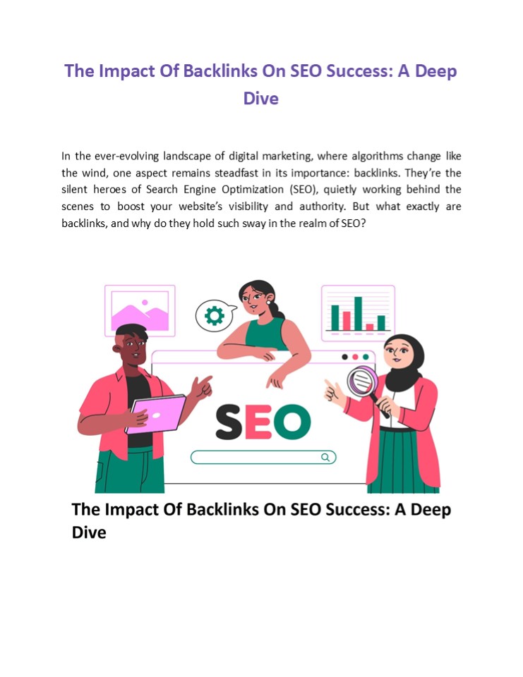 The Impact Of Backlinks On SEO Success: A Deep Dive