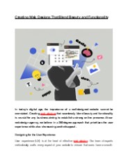 Creating Web Designs That Blend Beauty and Functionality