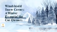Windshield Snow Covers
