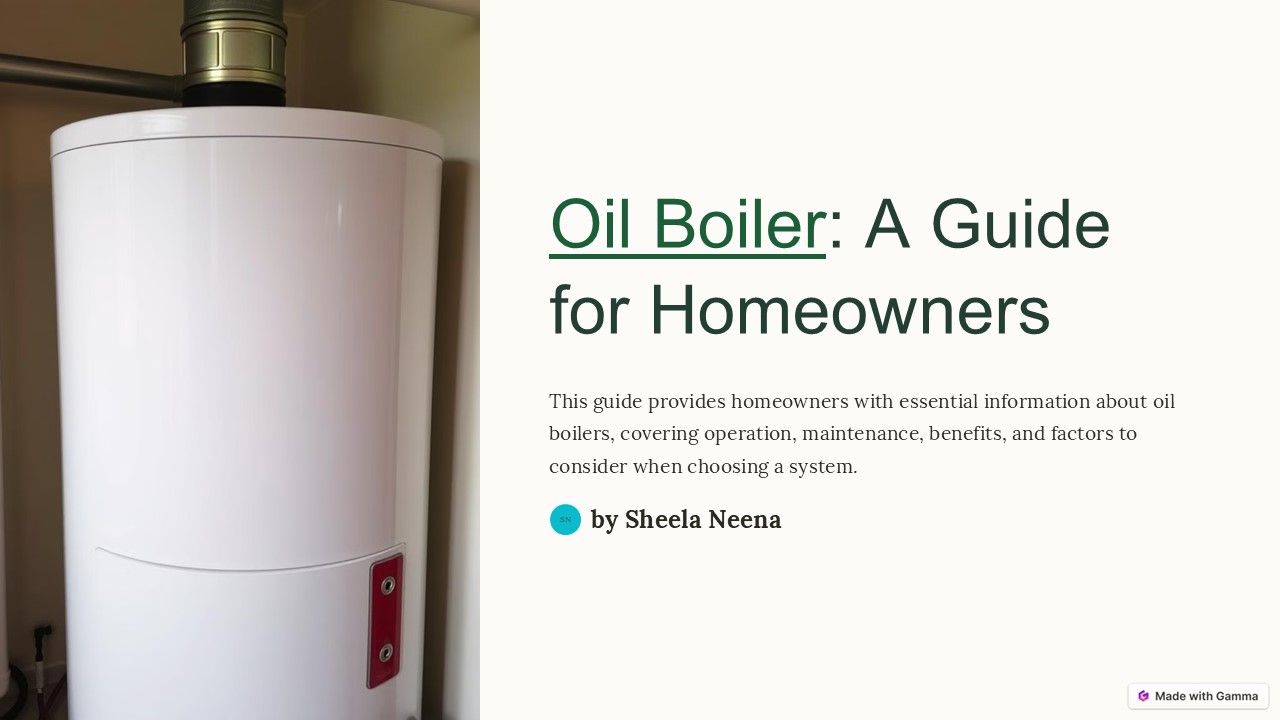 Oil Boiler: A Guide for Homeowners