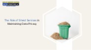 The Role of Shred Services in Maintaining Data Privacy