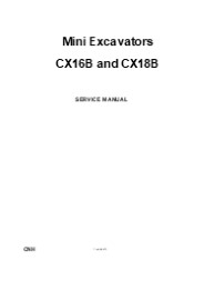 CASE CX18B MINI EXCAVATOR Service Repair Manual Instant Download