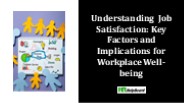 What is Job Satisfaction in HRM