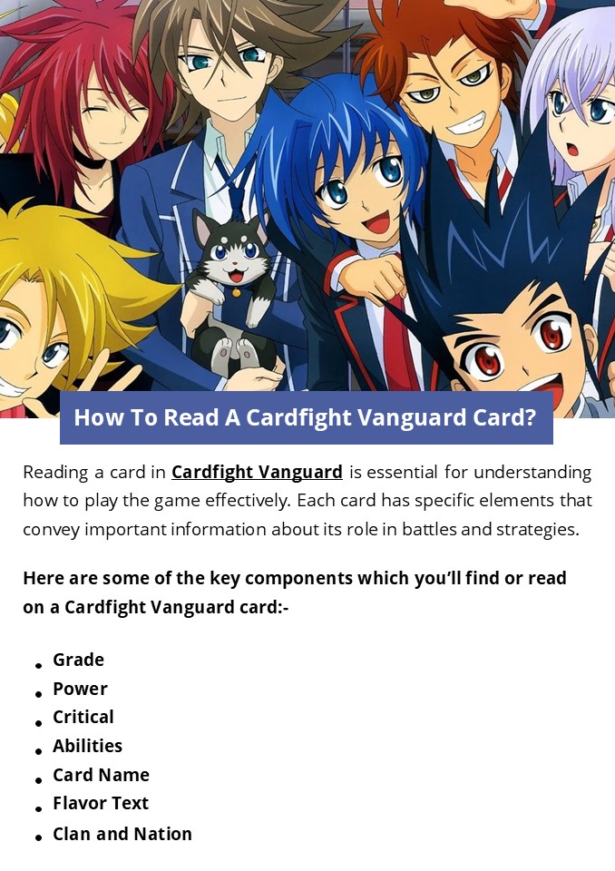 PPT How To Read A Cardfight Vanguard Card? PowerPoint presentation