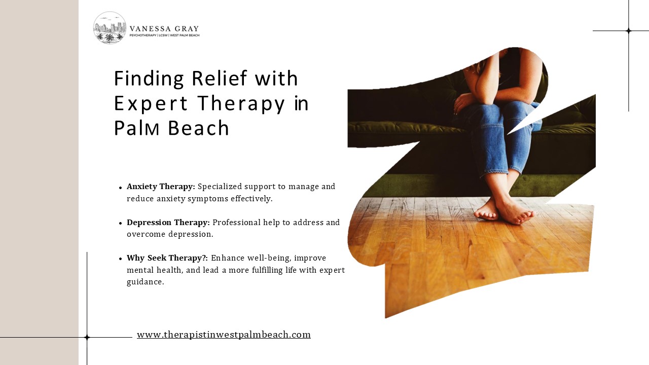 Depression Therapy West Palm Beach, Mental Health Therapist in Palm Beach