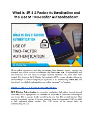 What is SMS 2-Factor Authentication and Its Uses