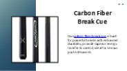 Carbon Fiber Break Cue