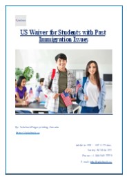 US Waiver for Students with Past Immigration Issues
