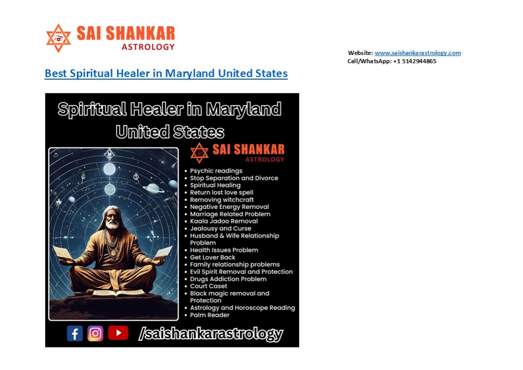Best Spiritual Healer in Maryland United States