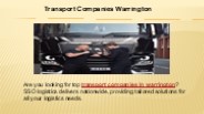 Transport Companies Warrington  