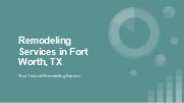 Remodeling Services in Fort Worth, TX