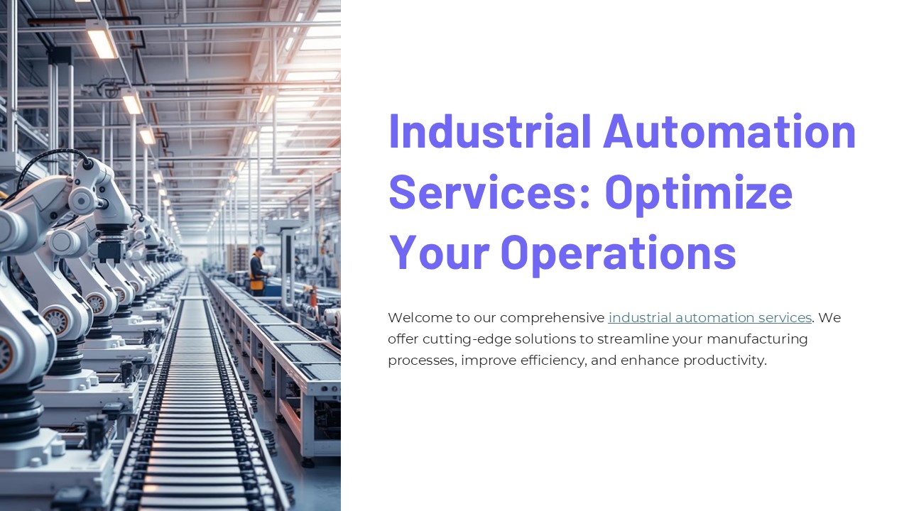 Industrial Automation Services: Optimize Your Operations