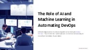 AI and Machine Learning in DevOps Automation