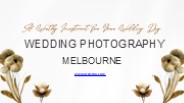 Professional Wedding Photography Melbourne