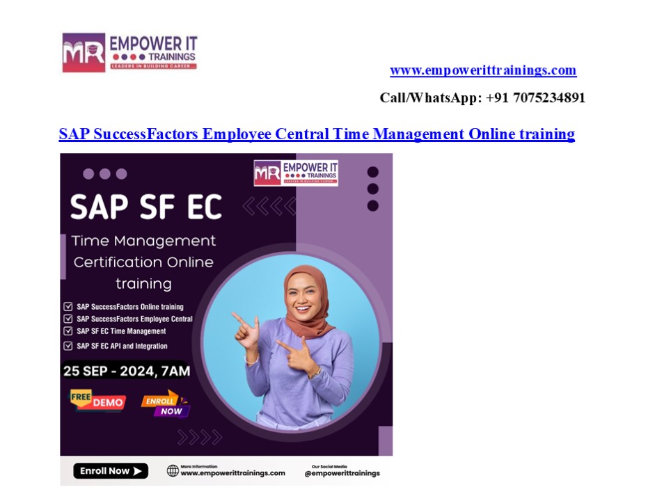 Learning Journey SAP SuccessFactors Time Management