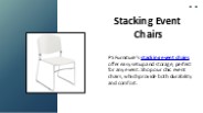 Stacking Event Chairs