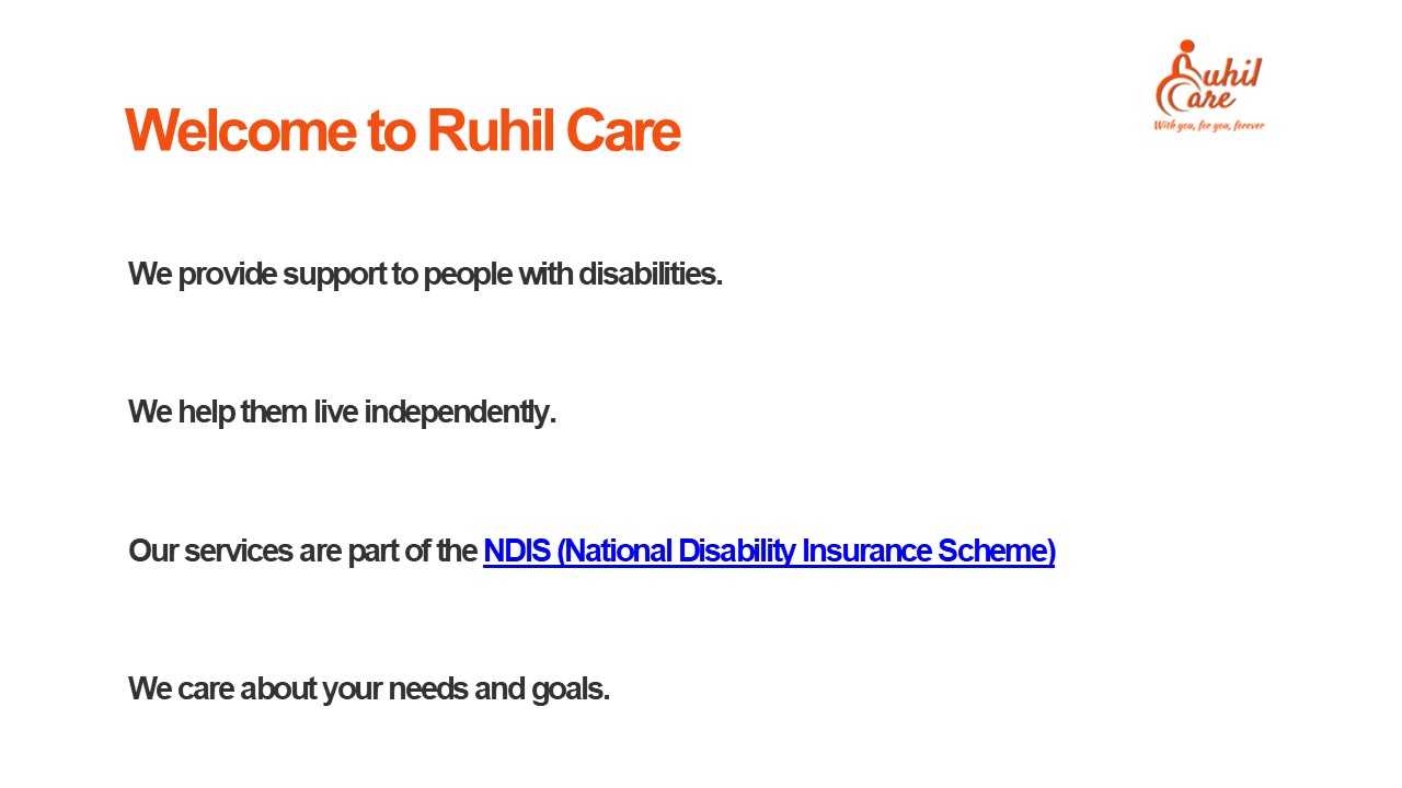 Best NDIS Provider in Australia | Ruhil Care Disability Service