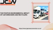 Reducing Landfill Waste: The Environmental Impact of Car Recycling