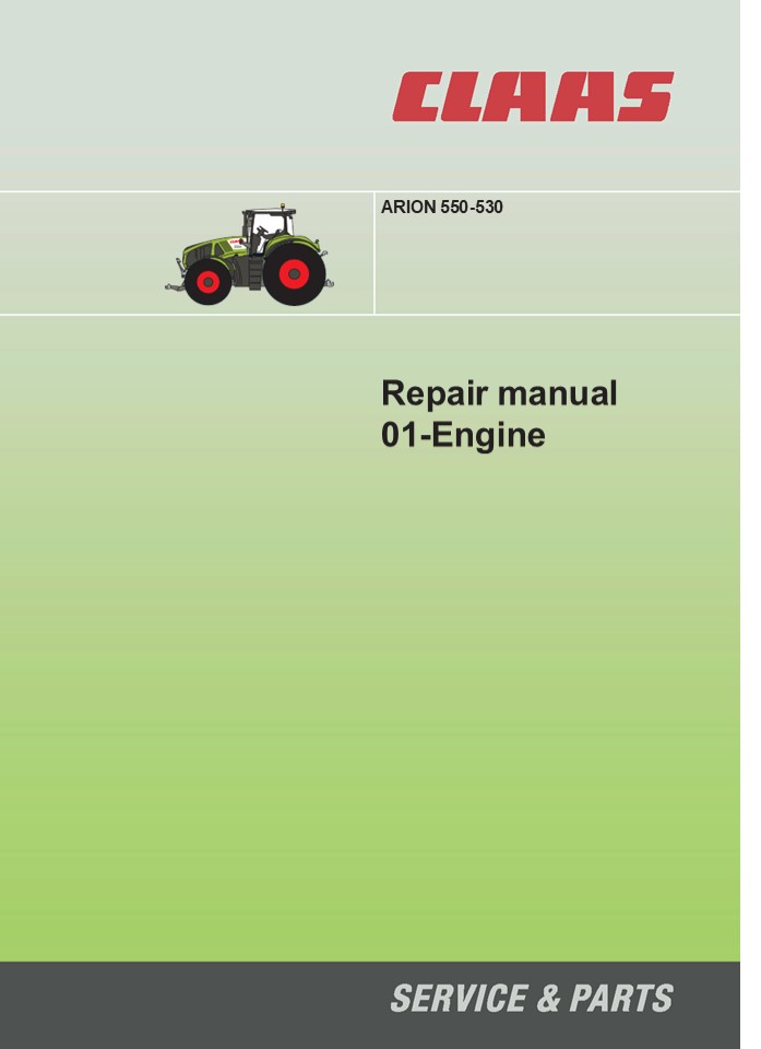CLAAS ARION 550-530 (Engine) Tractor Service Repair Manual Instant Download