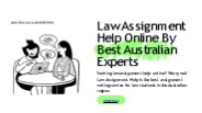 Law Assignment help gets you better academic results