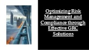 Mitigate Risks and Ensure Compliance with GRC Solutions
