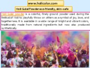 Skin-friendly and non-toxic Holi Gulal Powder