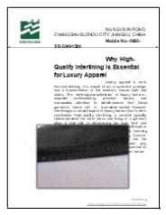 Why High-Quality Interlining is Essential for Luxury Apparel