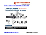 Expert CCTV Installation Services Nearby Hyderabad
