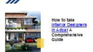 How to take Interior Designers in Adyar A Comprehensive Guide