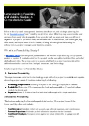 Understanding Feasibility and Viability Studies: A Comprehensive Guide