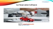 Car Reservation Software