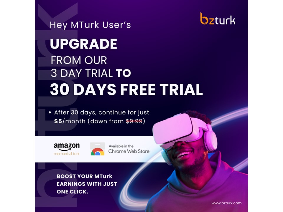 Maximize MTurk Efficiency | BZTurk MTurk Tools | Auto HIT Catcher