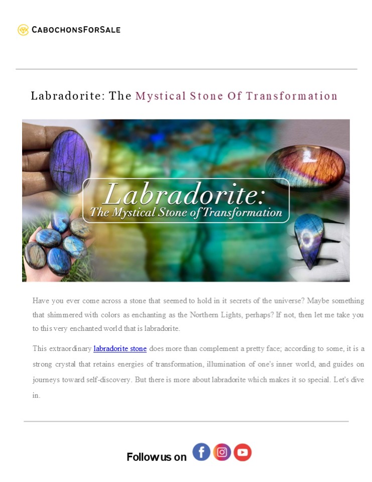 Labradorite: The Mystical Stone Of Transformation