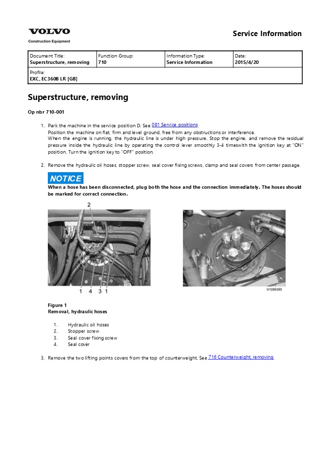 VOLVO EC360B LR EC360BLR EXCAVATOR Service Repair Manual Instant Download