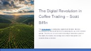 The Digital Shift in Coffee Trading - Scott Biffin