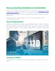 Discover Some Basic Methodology Of 12D Modelling